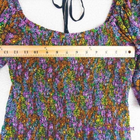 New! Free People Back On‎ Top floral print, size S - Picture 8 of 15